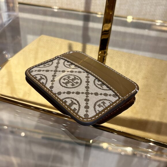 Tory Burch Women\'s Business Card Holder 140292-0522-HAZELNUT